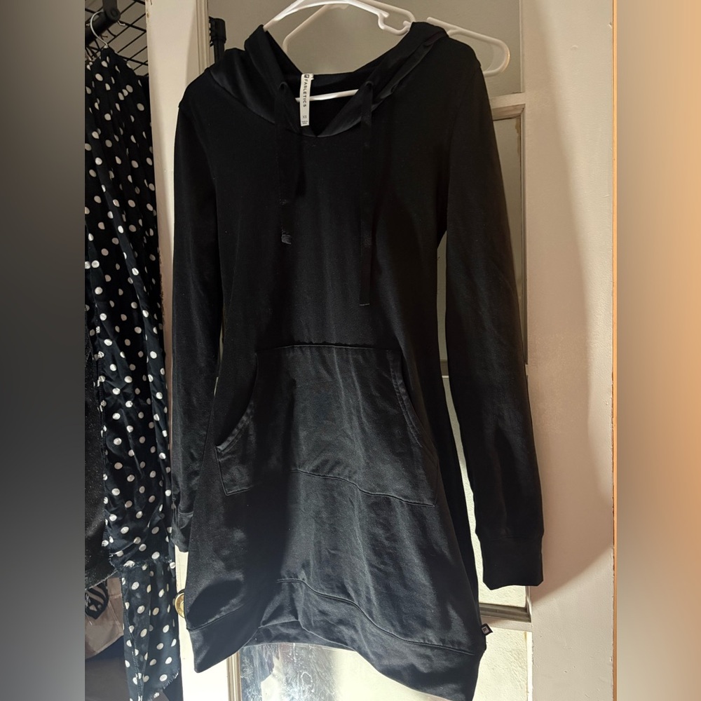 Fabletics Black Hooded Dress